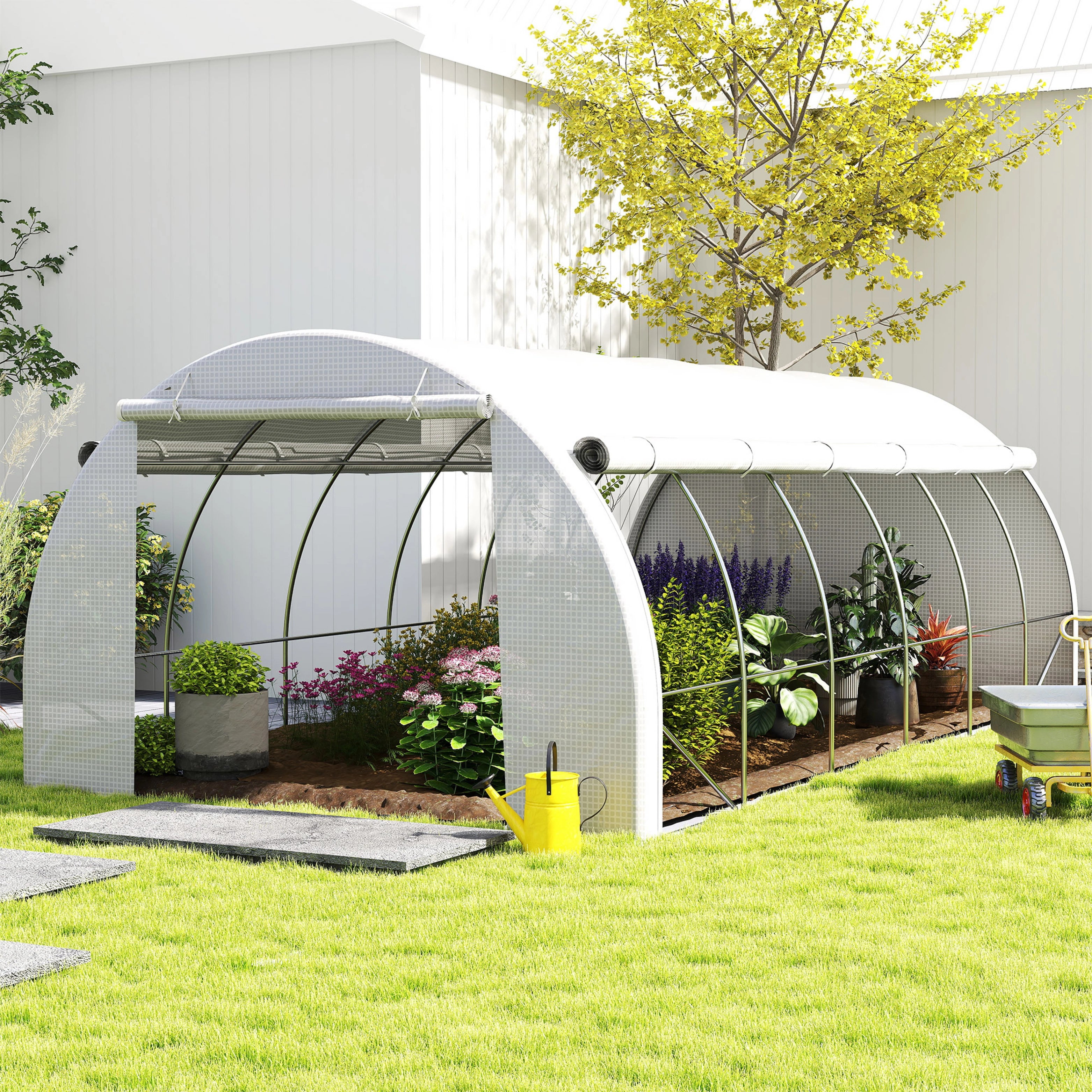 WALK-IN POLYTUNNEL GREENHOUSE 6×3×2M | GreenTonez