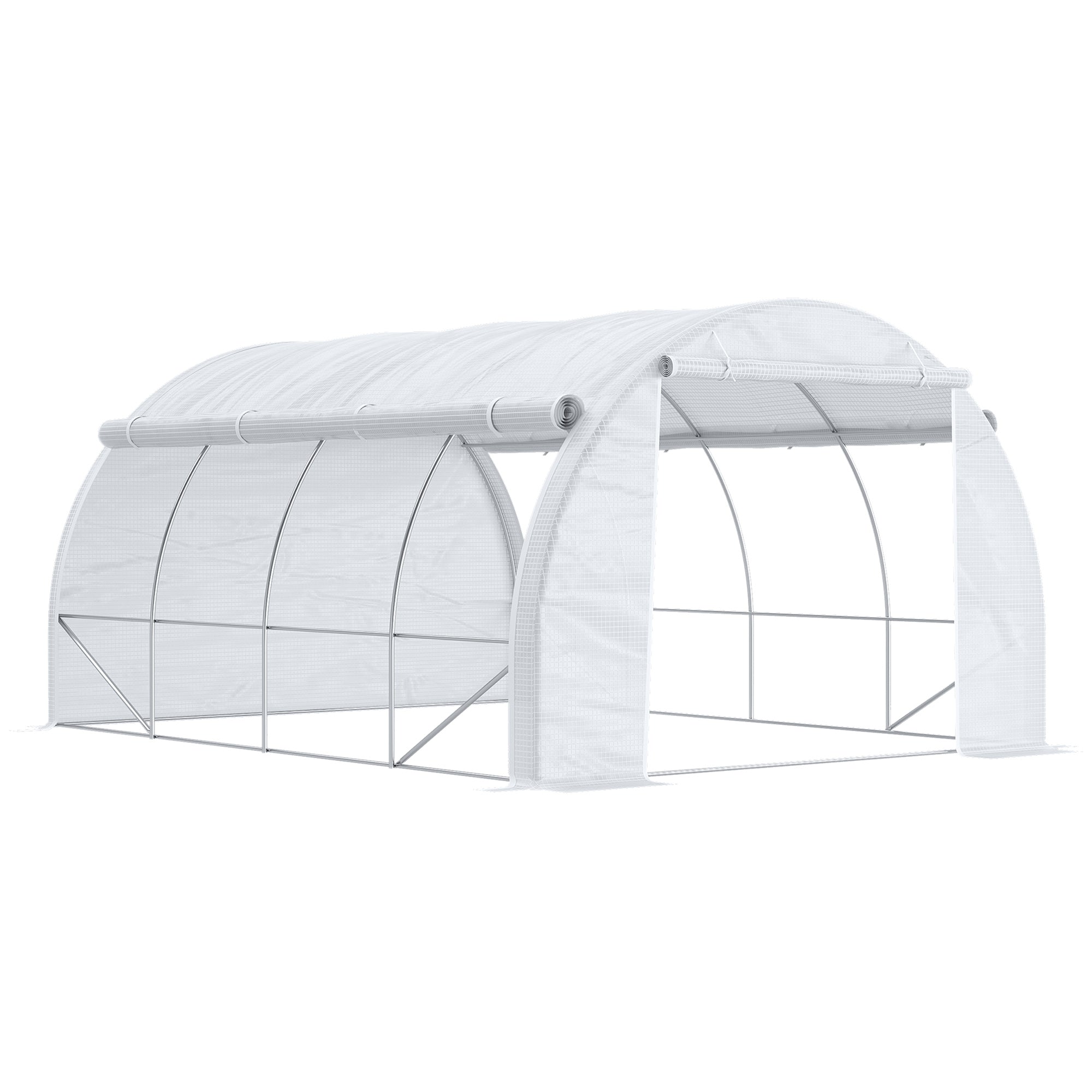WALK-IN POLYTUNNEL GREENHOUSE 4×3×2M | GreenTonez