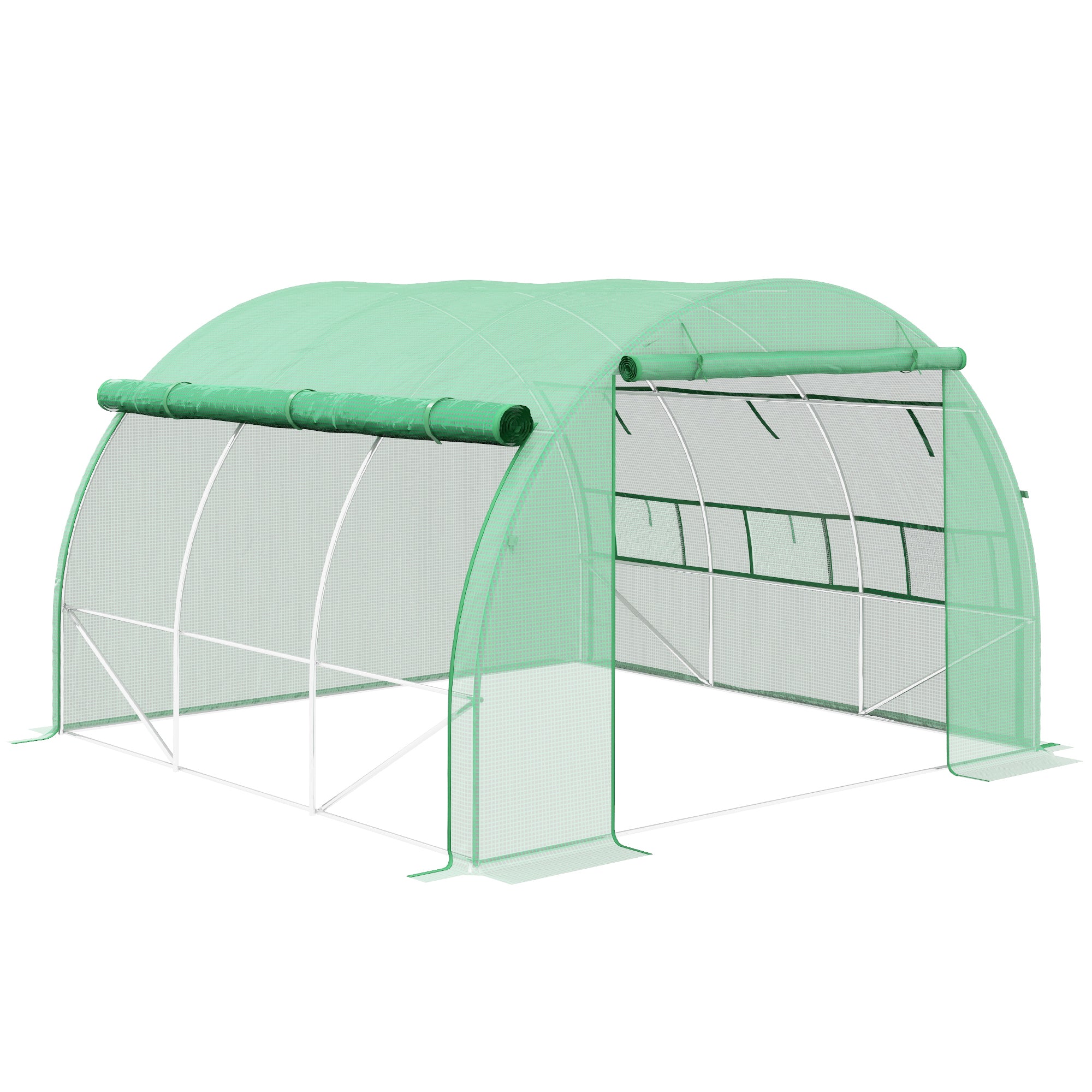 WALK-IN POLYTUNNEL GREENHOUSE 3×3×2M | GreenTonez